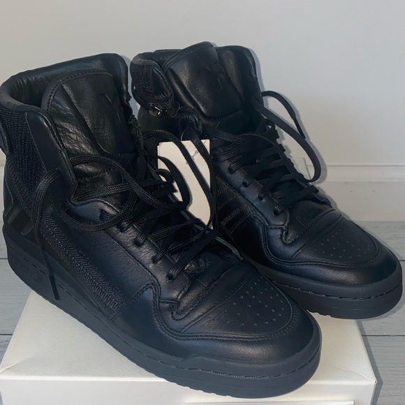 Authentic New w Tags | Size 7 1/2 - Adidas Y-3 Forum High OG Triple Black 2021 - Picture 6 of 11